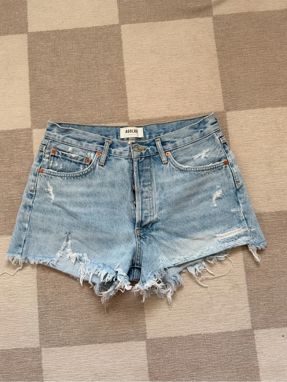 Agolde Light Blue High-Rise Denim Jeans